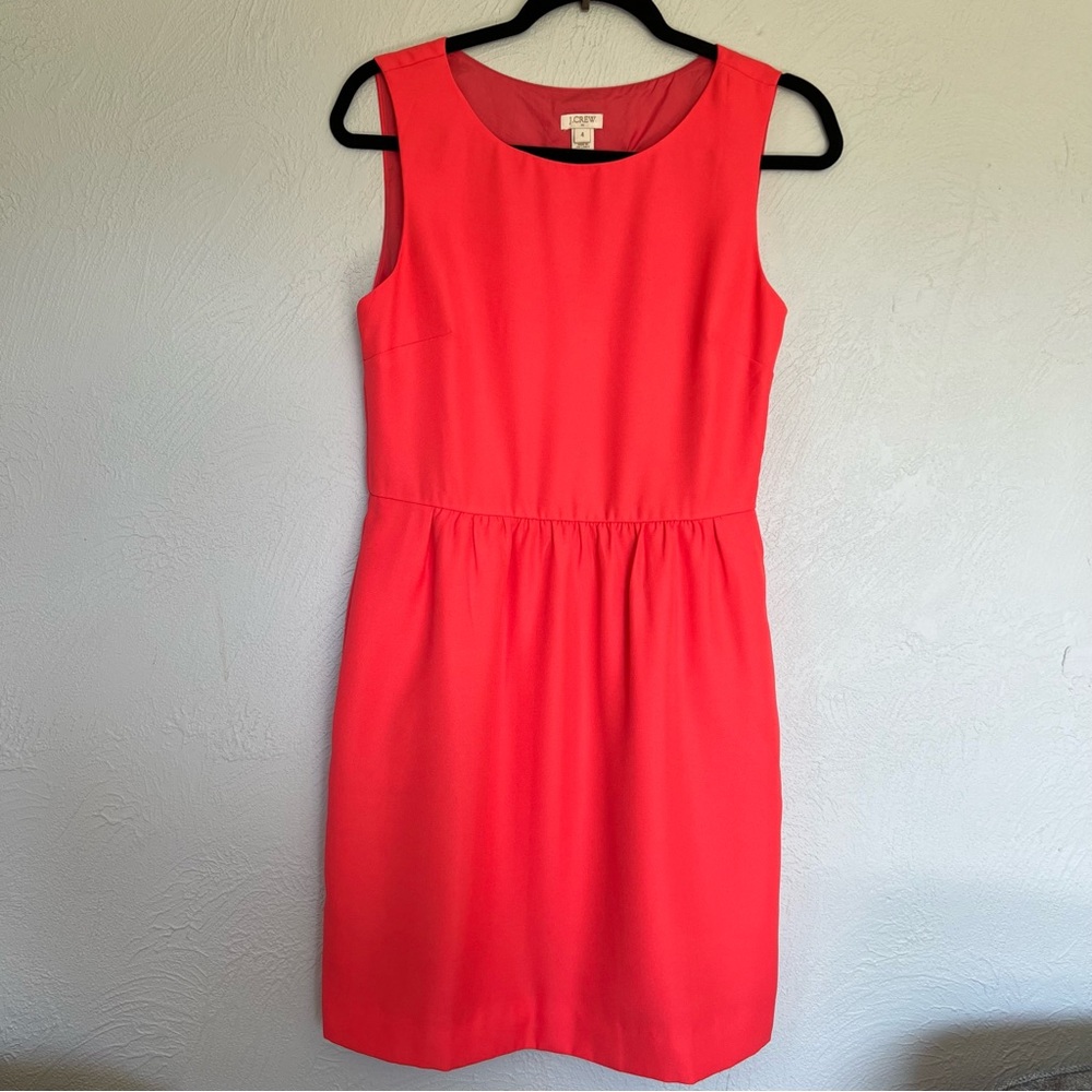 J. Crew Sleeveless Coral Dress